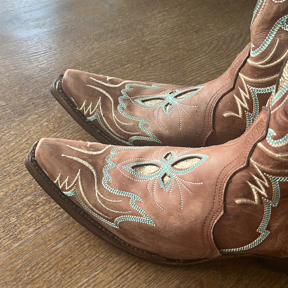 Corral Circle G snip toe cowboy boots 9.5 New In Box - Picture 9 of 13